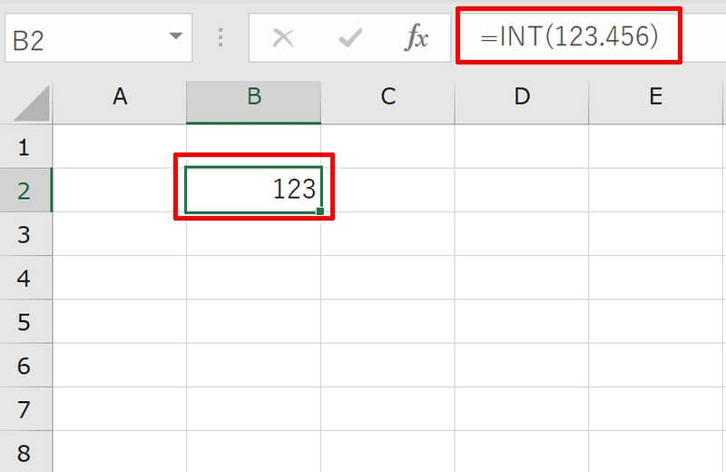 ExcelのINT関数とは