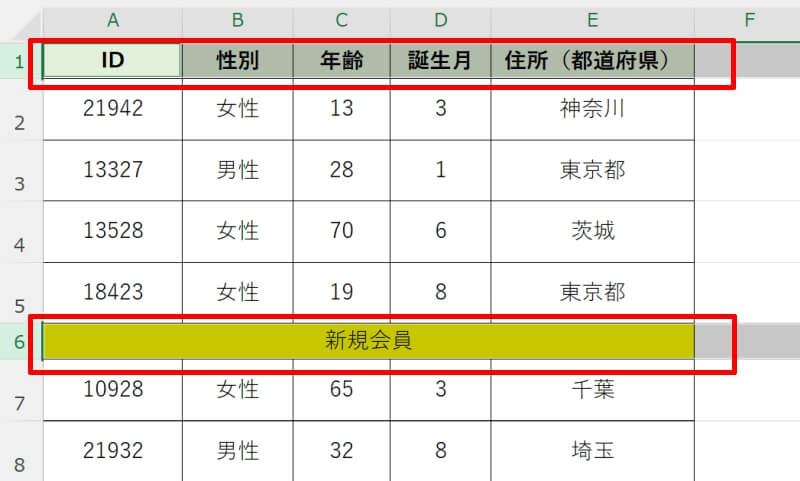 エクセルで行の高さ・列の幅を自動調整