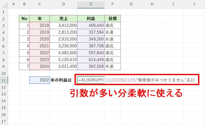 XLOOKUP関数とVLOOKUP関数の違い