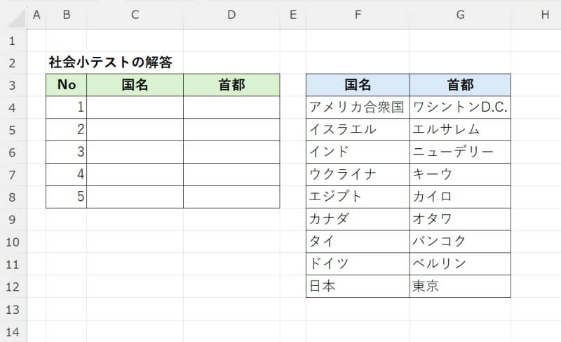 プルダウンリストに応じてデータを自動入力