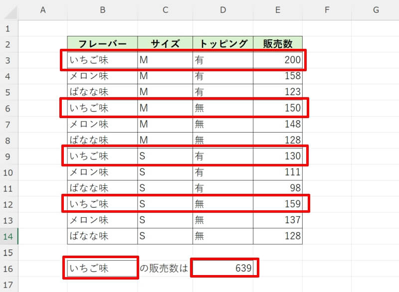 SUMPRODUCT関数