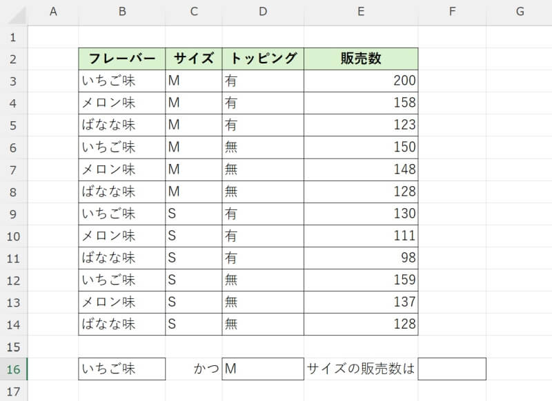 SUMPRODUCT関数